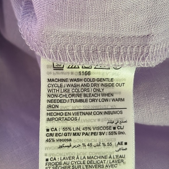 NWT Old Navy Linen Blend Button Down Shirt Size XS - Picture 7 of 7